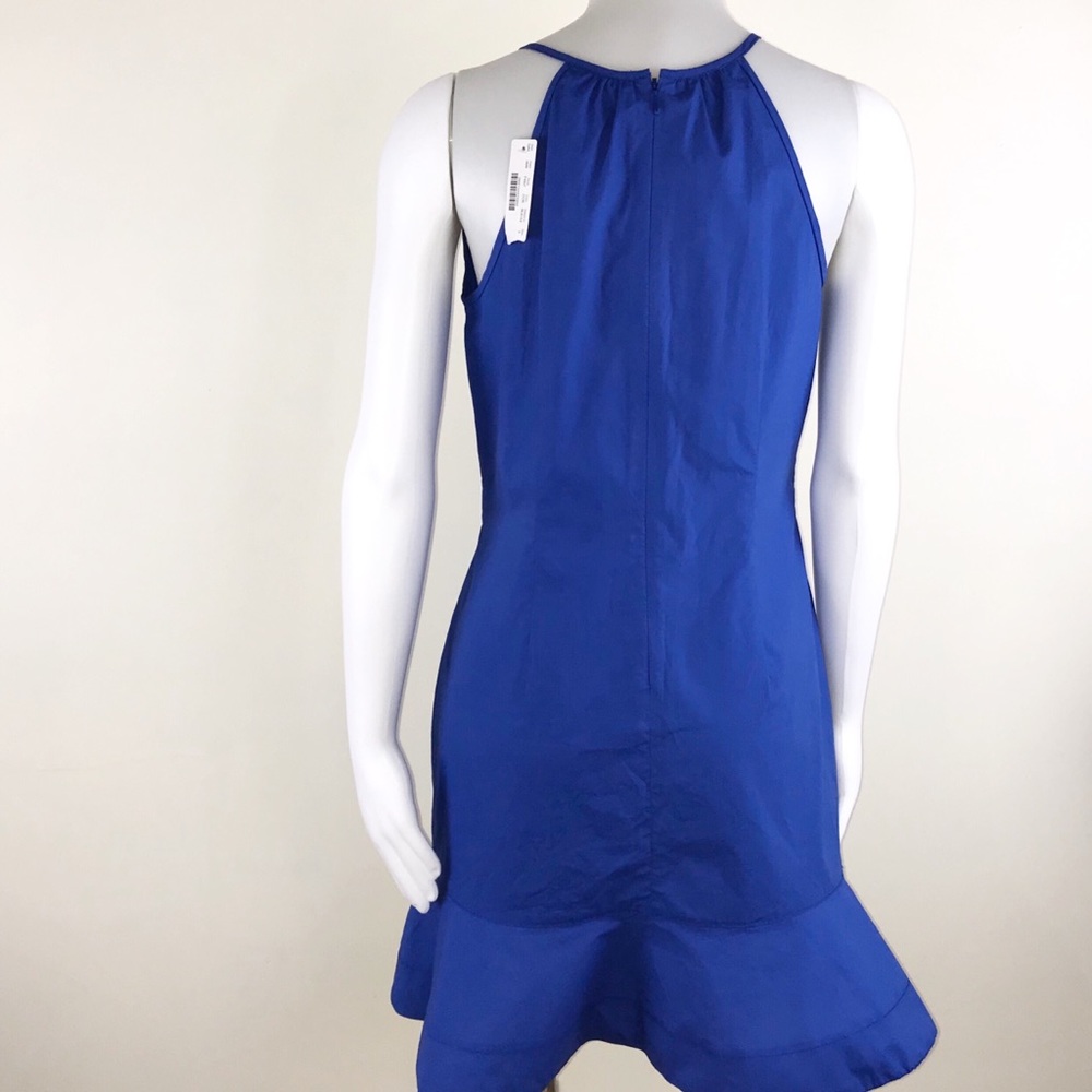 J. Crew Halter Top Sundress With Flutter Hem Blue - image 3